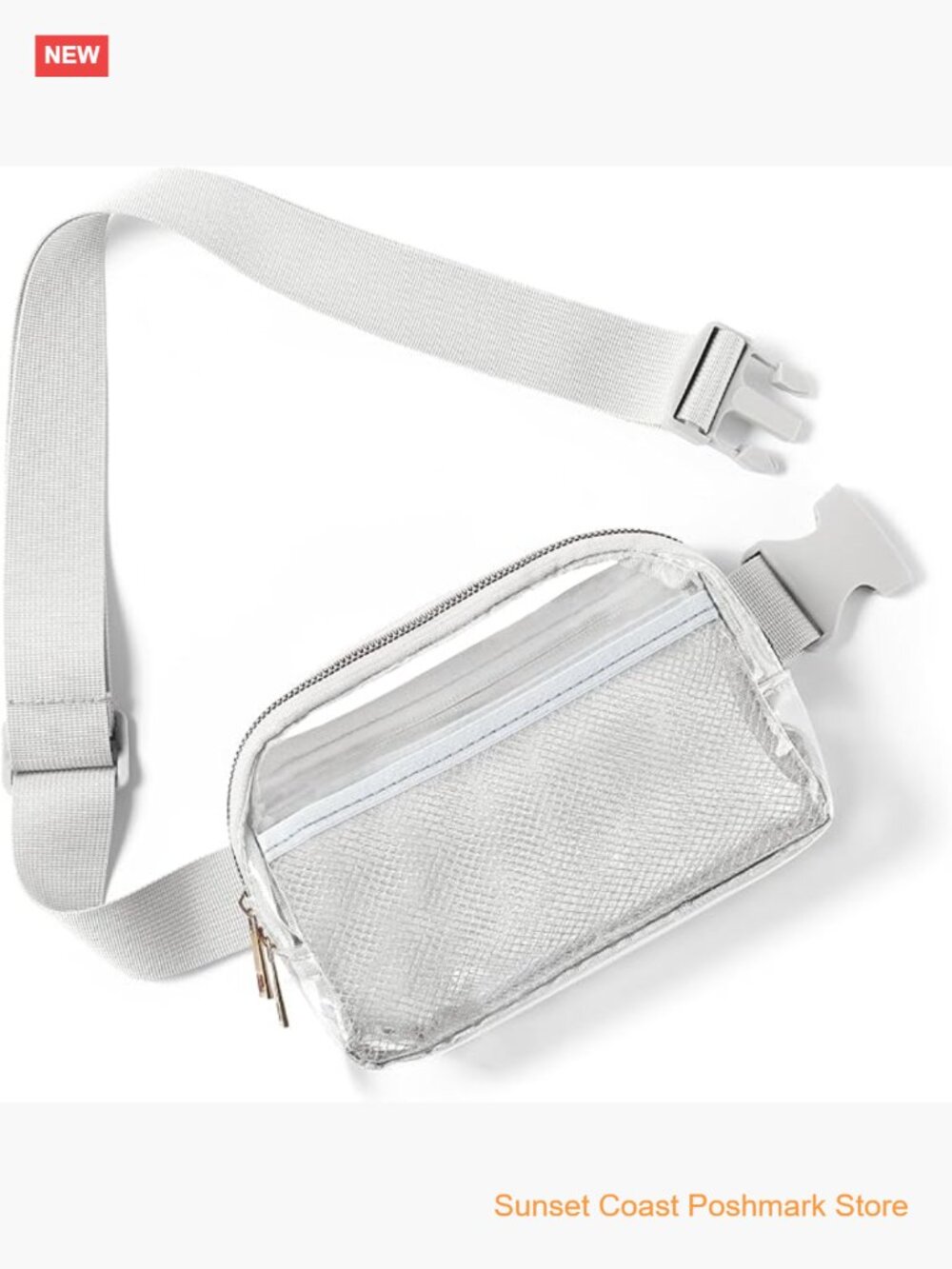 Stadium Approved Clear Fanny Pack Waterproof TPU Waist Bag Crossbody